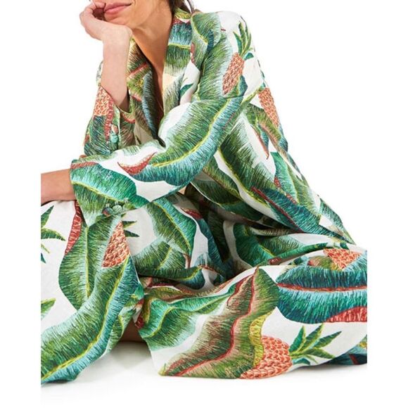 FARM RIO Forest Palm Linen Blazer - Picture 7 of 13